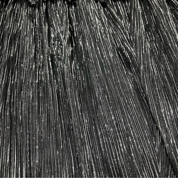 Isabel Marant Étoile Beatrice Gunmetal Metallic Skirt Size 38 - Picture 16 of 16